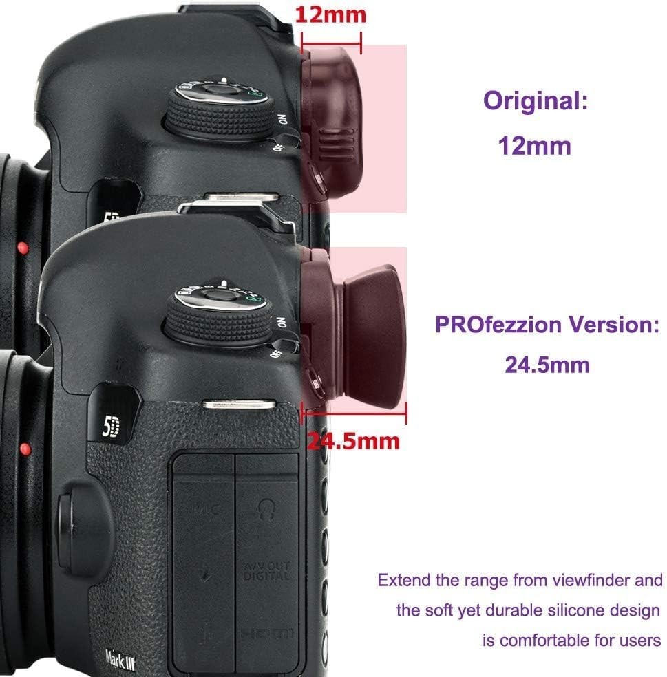 Long Eyecup Eyepiece for Canon EOS 5D Mark IV III, 1D Mark III IV, 7D Mark II