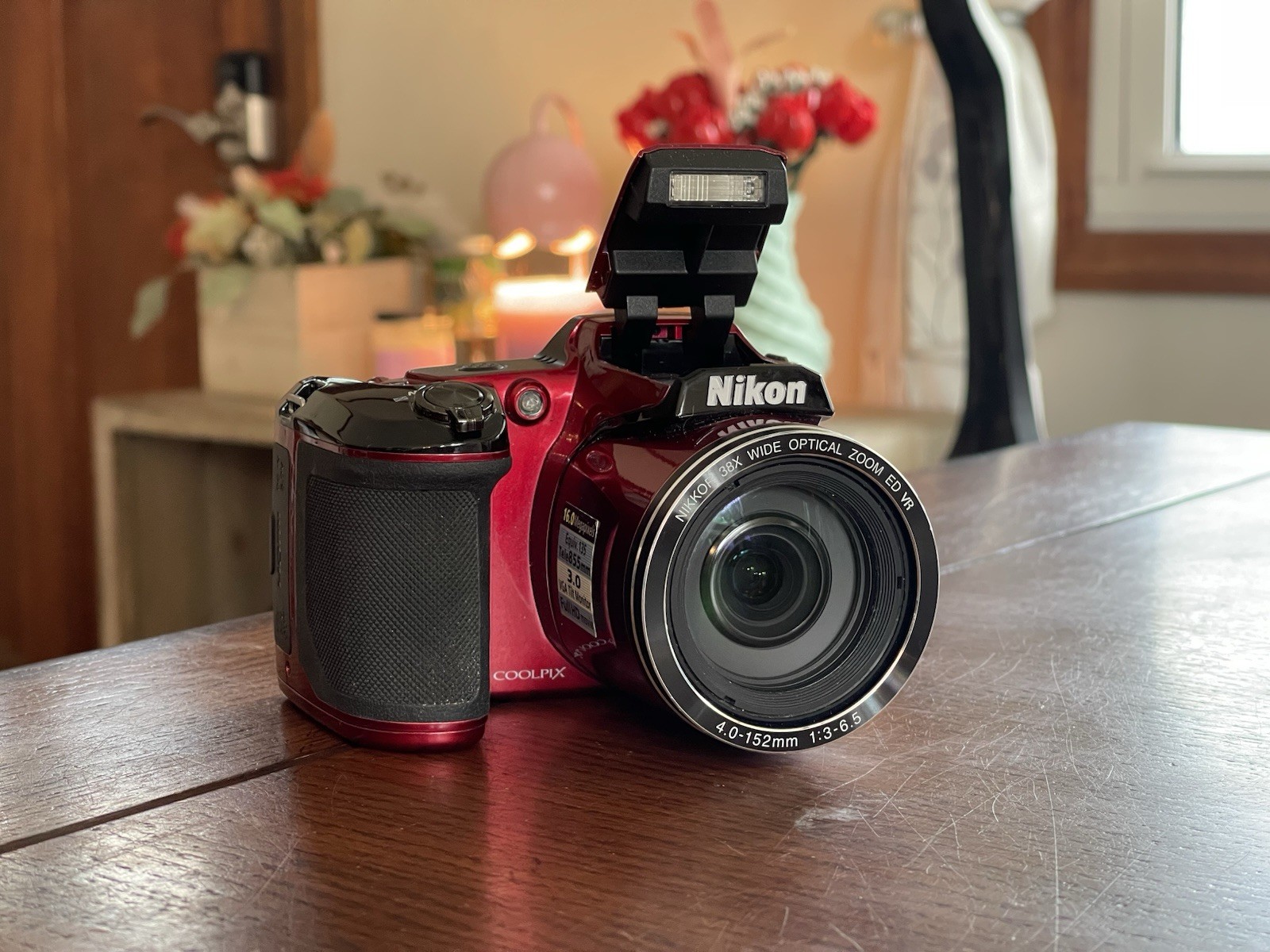 Nikon Coolpix L840 Red Digital Camera 16MP 38x Zoom Full-HD WiFi Tested with SDC