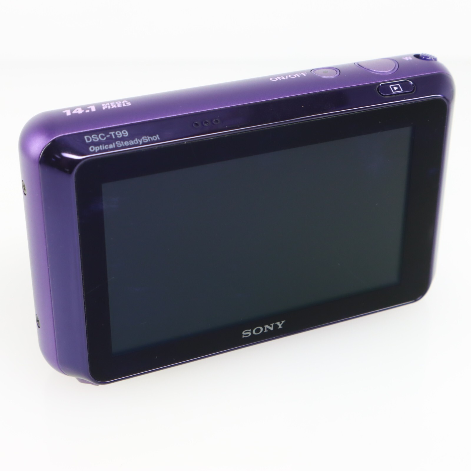 Sony Cyber-Shot DSC-T99 14.1MP Digital Camera Tested Working Purple