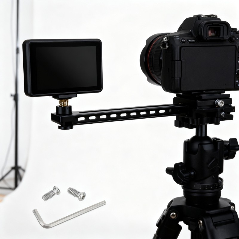 Universal Camera Top Base Plate With 1/4″ Screw For Monitor Cage Mounting System