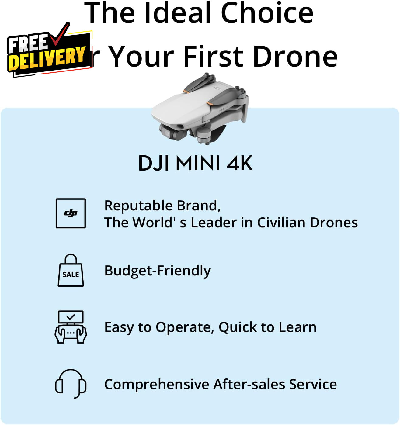 Mini 4K Drone w 4K UHD Camera 3-Axis Gimbal 10Km Transmission 31-Min Flight