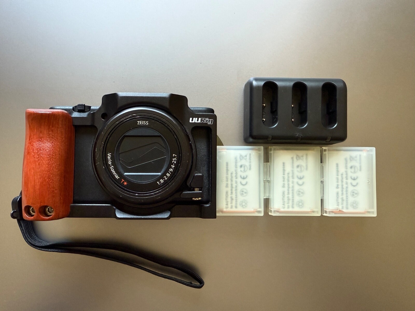 Sony ZV-1 Camera + 4 Batteries + Chargers + Protective Cage (Used Once)