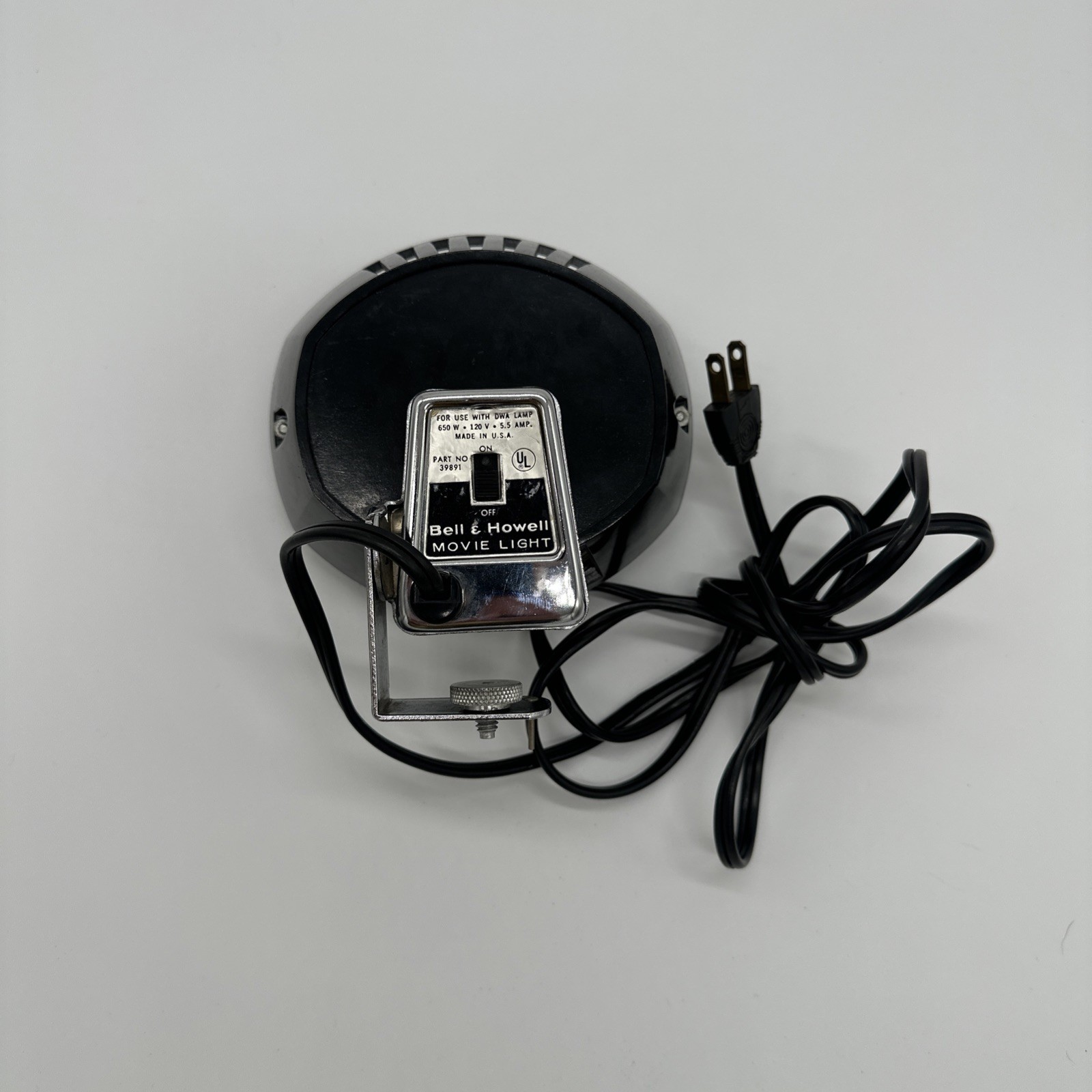 Vintage Bell & Howell Movie Light 39891 Tested And Works 650w 120v 5.5 Amp