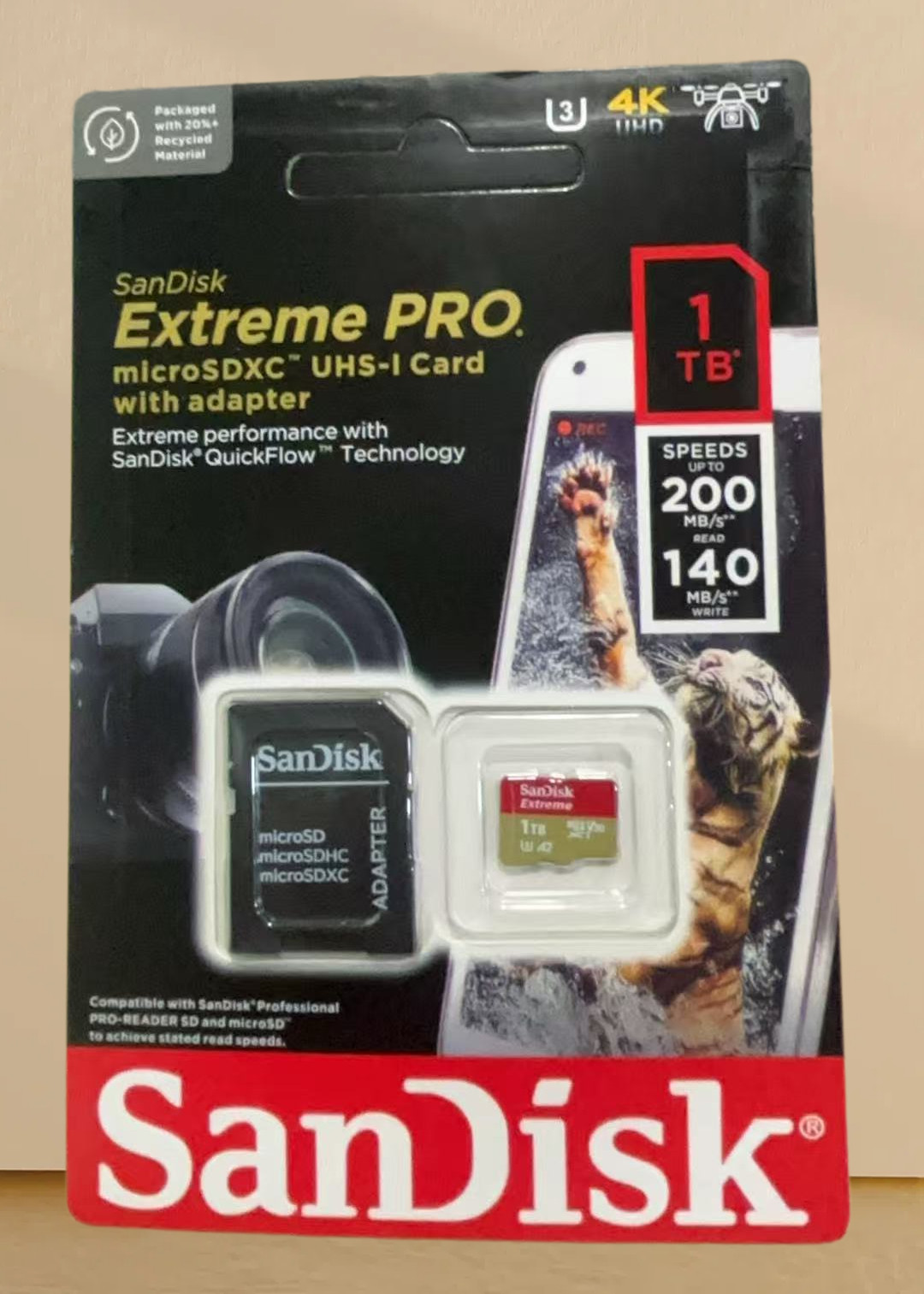 Sandisk Extreme Micro SD Memory Card 1TB with adapter…
