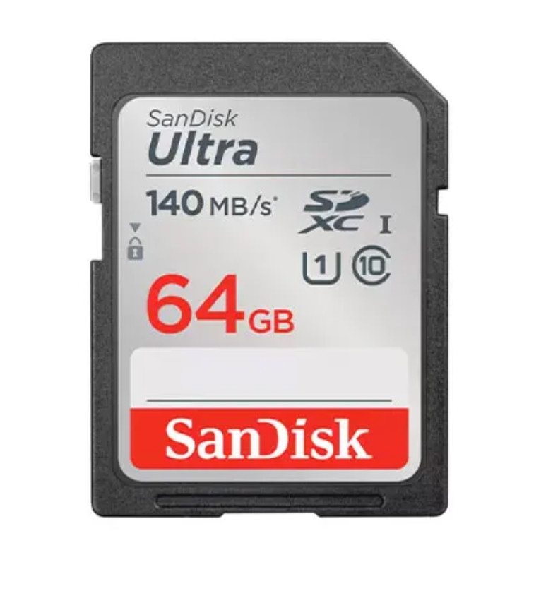 Sandisk Ultra SDXC 64GB Memory Card 140MB/s Class 10 SDSDUNB-064G-GN6IN