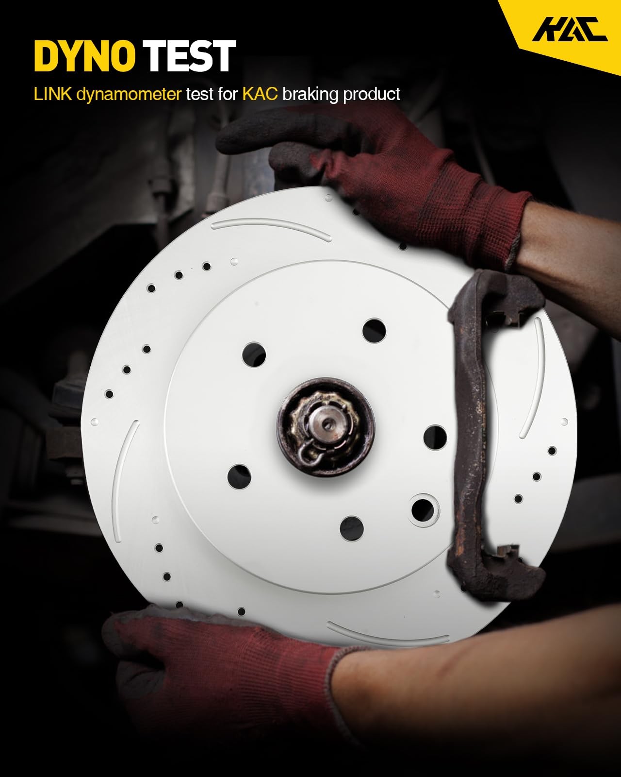 Kac Drilled And Slotted Rear Brake Kit Rotors Ceramic Brake Pads For Ford